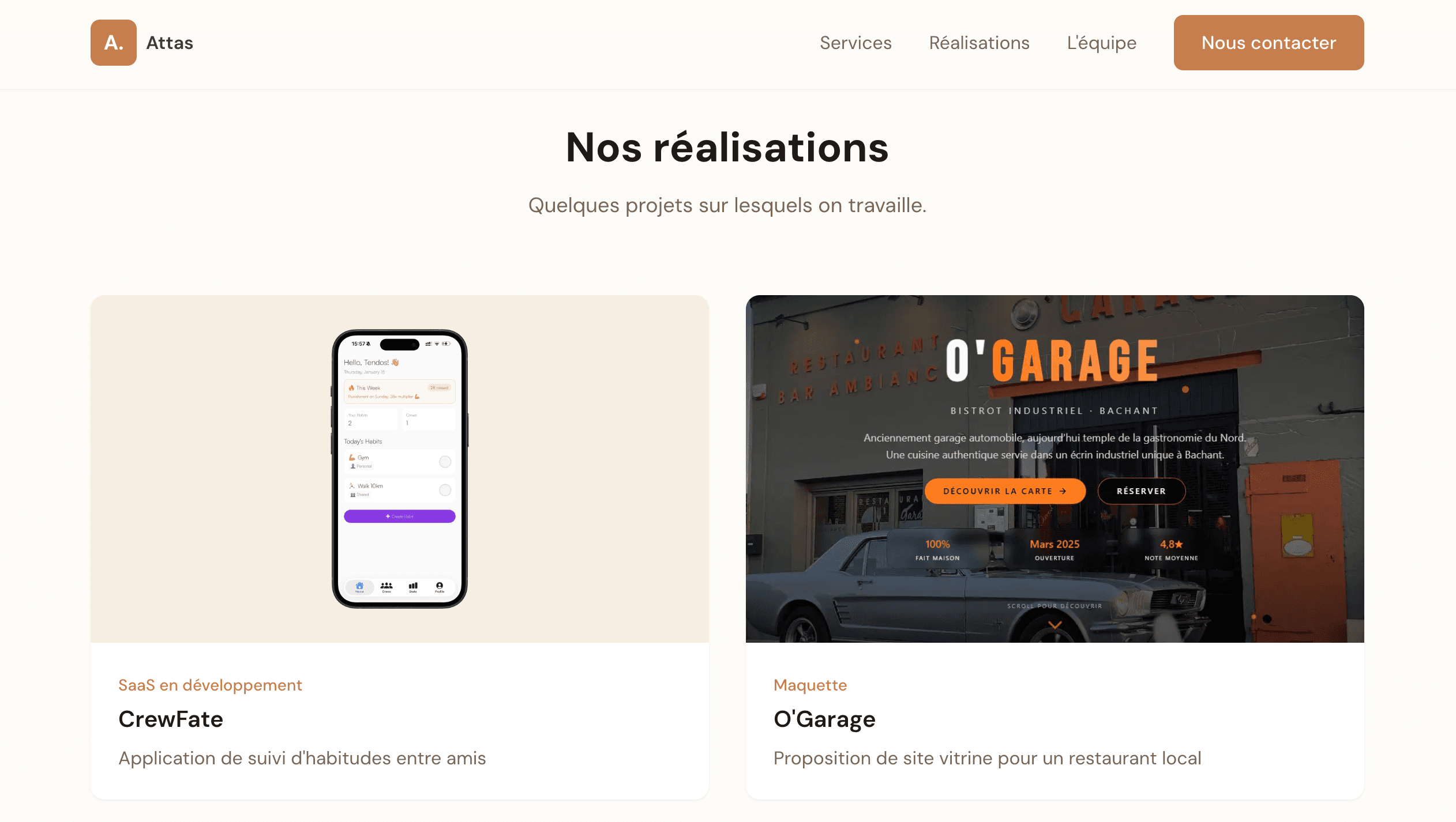 Professionnal website screenshot 2